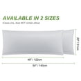 thumbnail image 6 of Unique Bargains Zipper Closure Body Pillowcase 1Pc Light Gray 20"x48", 6 of 8