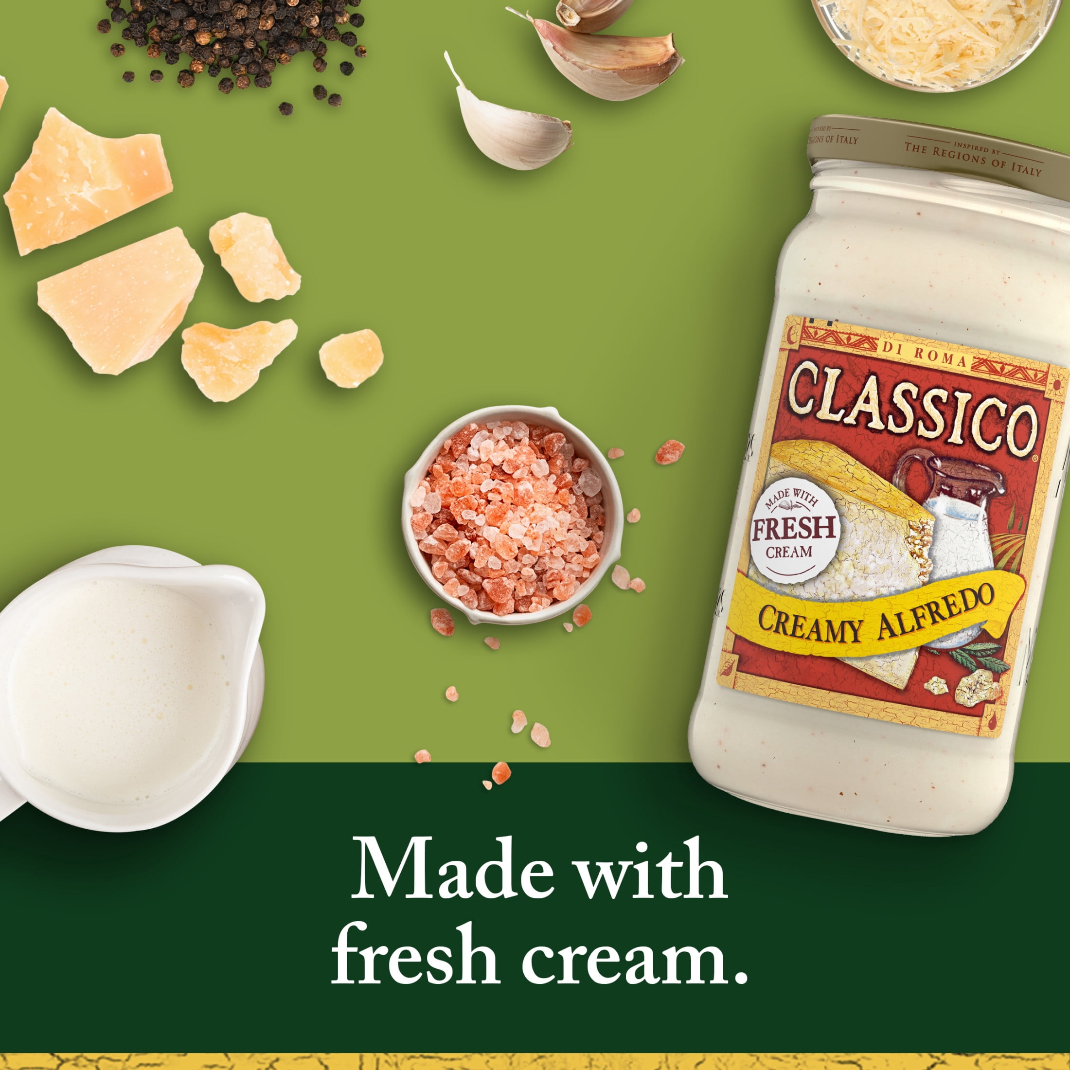 Classico Creamy Alfredo Pasta Sauce, 15 oz Jar