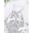 thumbnail image 4 of iEFiEL Girls Ballet Dance Leotard Sequins Cutout Back Gymnastics Jumpsuit,Sizes 4-14, 4 of 7