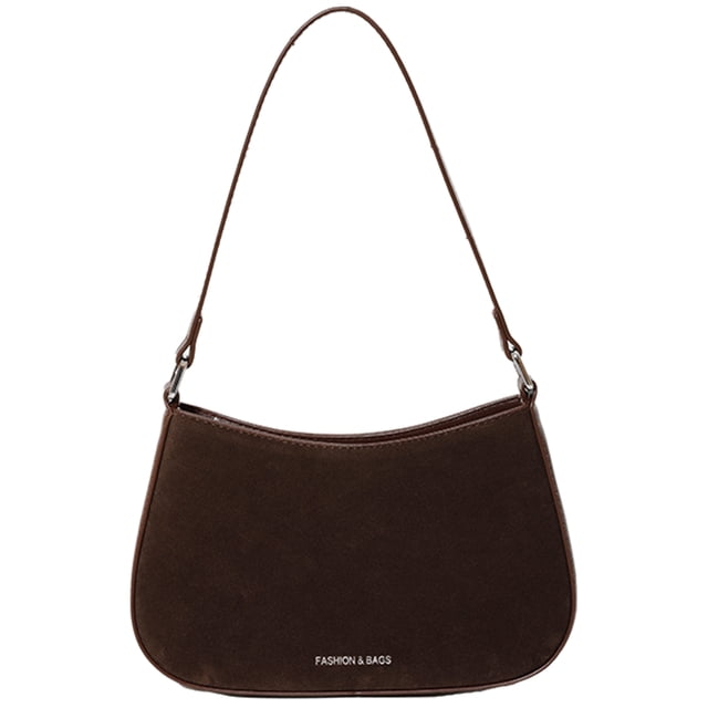 Bolso Hombro Ante Sintético para Mujer Vintage Hobo Elegante (café)
