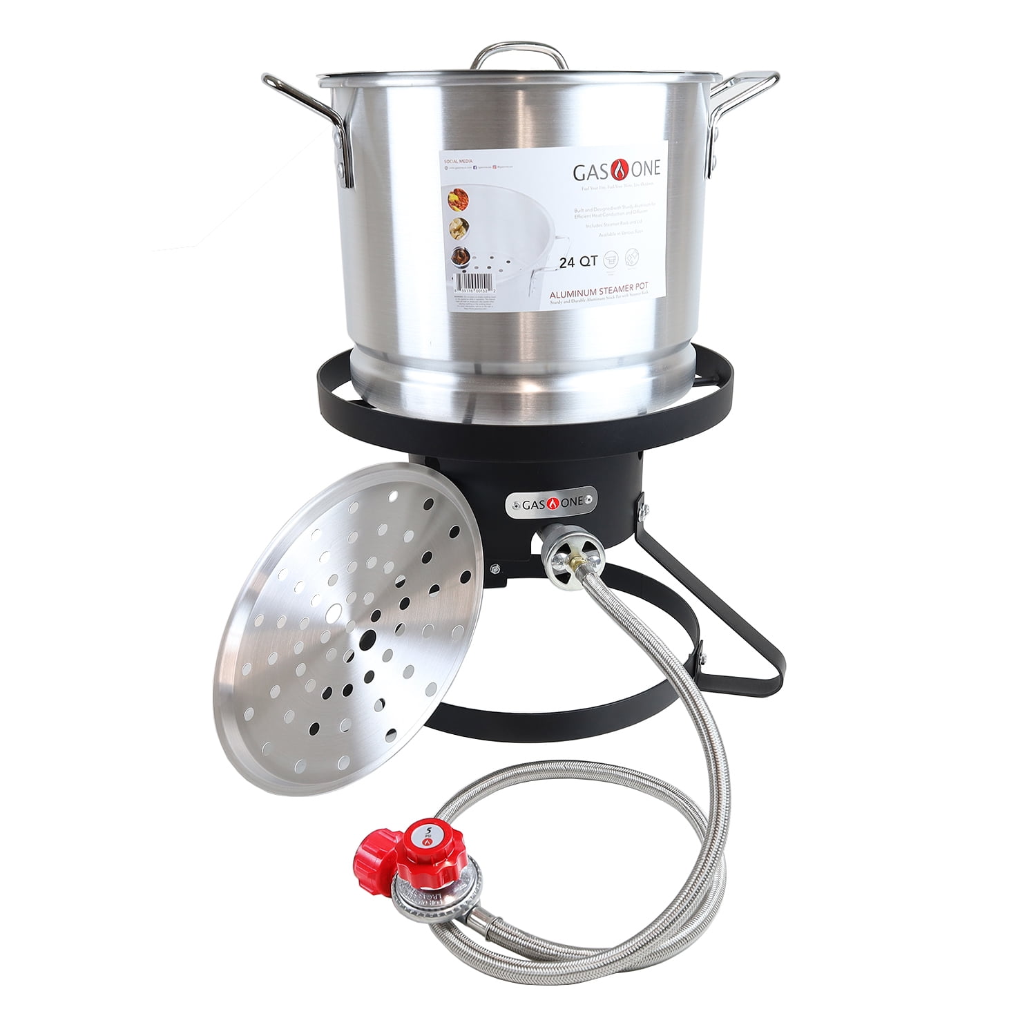 Deep Fried Turkey King Kooker Frying/Boiling Combination Kit 29Qt & 10Qt Pots 