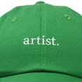 thumbnail image 2 of DALIX Artist Expression Baseball Cap Mens Womens Embroidered Hat in Kelly Green, 2 of 7