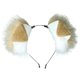 thumbnail image 1 of Punk Furry Ear Hairhoop for Women Plush Hairband LolitaStyle Cosplay Headband Party Costume Halloween Roleplay Headdress, 1 of 4