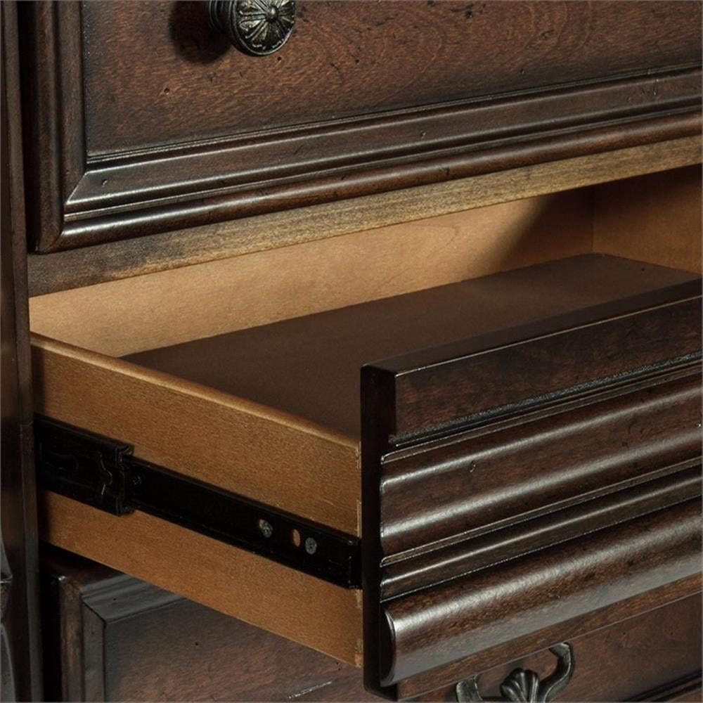 Arbor Place Dark Brown Wood Night Stand