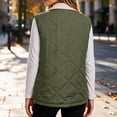 thumbnail image 3 of Byworldtasic Women's Plus Size Puffer Vest Sleeveless Zip Up Outerwear Quilted Puffy Winter Vest Jacket with Pockets, 3 of 9