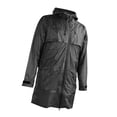 thumbnail image 1 of PVC Waterproof Windproof Rain Jacket for Men, with Reflective Stripes Adjustable Hood Ideal for Outdoor Hiking Fishing, 1 of 7