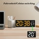 thumbnail image 4 of Reloj despertador LED Reloj despertador multifunción Reloj de escritorio Pantalla de temperatura Reloj despertador con múltiples configuraciones Fecha Semana Pantalla de temperatura Brillo Reloj despe, 4 of 7