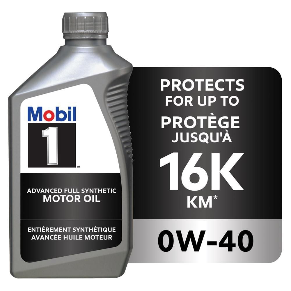 Mobil 1™ Full Synthetic Engine Oil 0W-40, 1 L - Walmart.ca