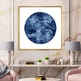 thumbnail image 2 of Designart 'Blue Space Galaxy Circle' Modern Framed Canvas Wall Art Print, 2 of 5