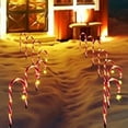 thumbnail image 3 of Decoraciones solares Candy Cane Lights Lámpara LED de Navidad para Sharpla Luces de bastones de caramelo, 3 of 8