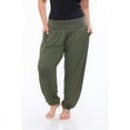 thumbnail image 4 of White Mark PS560-Brown-3XL Women Plus Harem Pants, Brown - 3XL, 4 of 9
