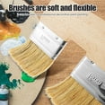 thumbnail image 3 of 3PCS Double Paint Brush U Shaped Double Color Brush Reusable Double Head Painting Brush with Wood Handle Double Color Brush 7.68 Inch Wall Paint Double Brush for Painting, 3 of 8