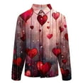 thumbnail image 3 of guisaled Valentines Button Down Shirt Men Long Sleeve Heart Printed Tee Shirts Loose Fit Dressy Casual Vacation Dating Tops, 3 of 5