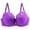 Purple, variant on Seductiva Clothing Women's Wireless Bra Women's Underwear 34/75 36/80 38/85 40/90 42/95 44/100 BCDE Cup Bra Lace Bra for Women Plus Size Full Coverage T-Shirt Bra
