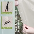 thumbnail image 4 of LEEYNEER Poncho Imperméable à Capuche pour Adultes Femmes avec Poches, 4 of 6