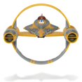 thumbnail image 4 of Star Wars Micro Galaxy Squadron Anakin Skywalker'S Jedi Starfighter - 5-Inch Starfighter Class Vehicle With Two 1-Inch Micro Figure Accessories, 4 of 5