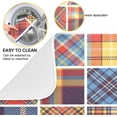 thumbnail image 2 of FREEAMG Dish Drying Mat Colorful Plaid Kitchen Dish Pads Super Absorbent Microfiber Dish Drying Rack Pads Safe Heat-resistant Kitchen Counter Mat,18x24 Inch, 2 of 7