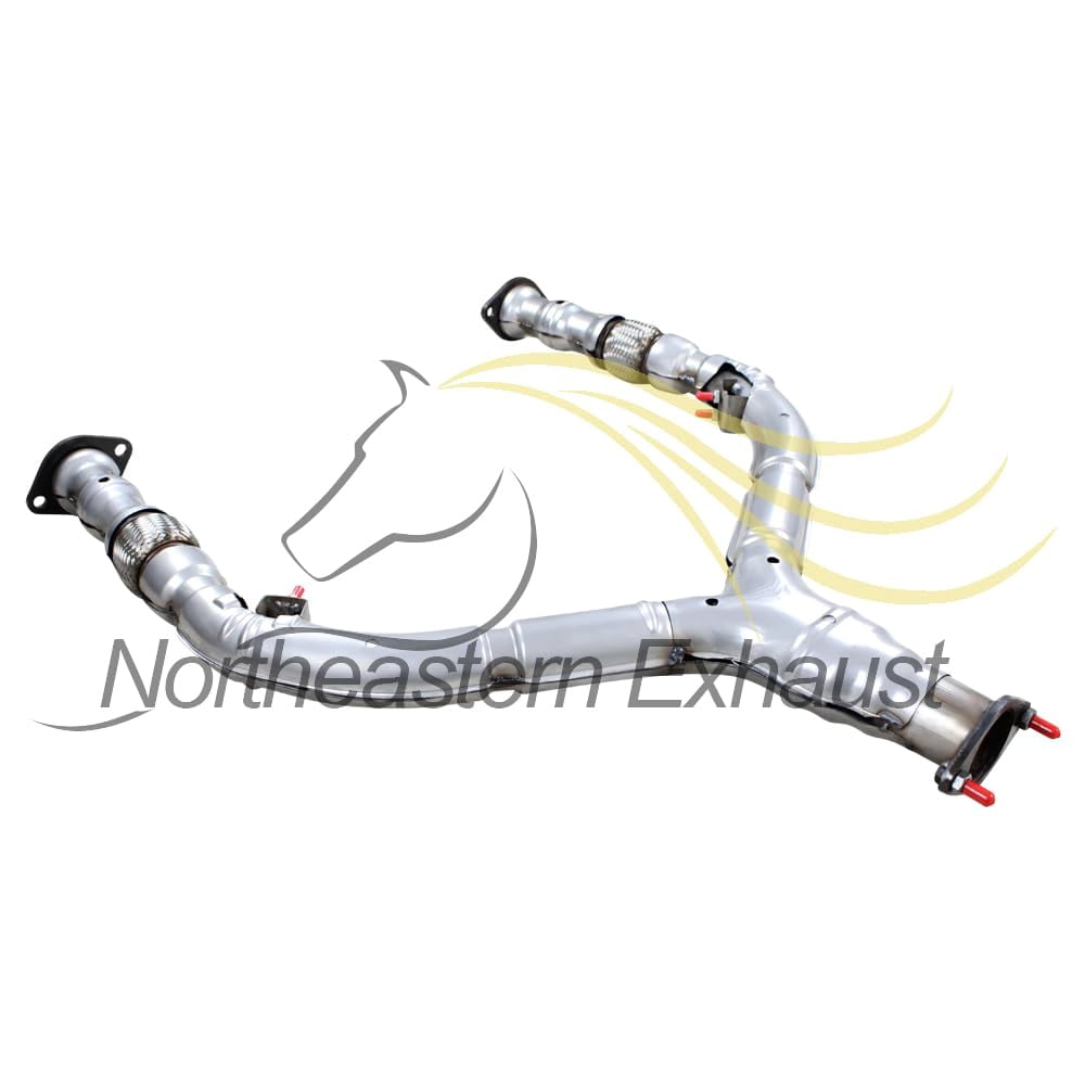 Stainless Steel Exhaust Front Flex Y Pipe Fits 2013 Infiniti EX37 3.7L & 2008-2012 EX35 3.5L - Direct Fit (RWD Models Only)