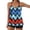 Red, variant on Dgankt Tankini Swimsuits for Women Women's Rainbow Pride Brushstroke Tankini Set - Double Strap Flowy Swim Top & Black Bottoms for Beach, Pool, Vacation & Summer Swimwear Style S-5XL