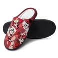 thumbnail image 4 of Mens Cozy Slippers Hazbin Hotel Warm Soft Plush Slipper Slip-on House Shoes for Home Indoor Outdoor, 4 of 7