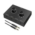 thumbnail image 2 of 3.5mm Audio Switch with 3.5mm Audio Cable Audio Switcher Box Portable for Laptop, 2 of 8