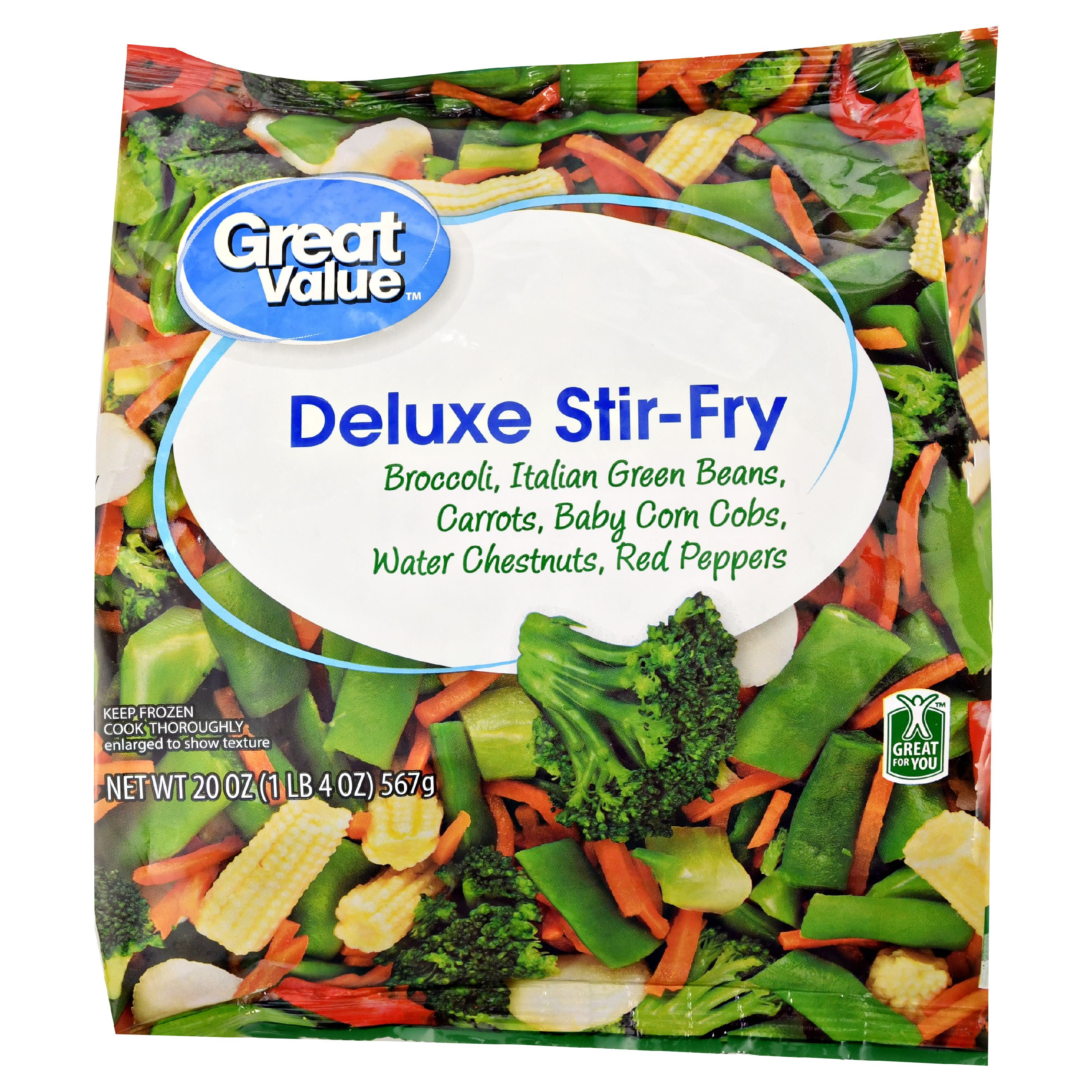 Great Value Deluxe Stir-Fry Vegetables, Frozen, 20 oz - Walmart.com