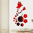 thumbnail image 1 of Home Decoration Wall Clock Modern Design Reloj De Pared Large Decorative Acrylic Quartz Living Room Needle Mirror Abstract DIY Wall Clock Watch Clocks Red, 1 of 8