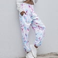 thumbnail image 4 of Womens High Waisted Tie Dye Sweatpants Loose Fit Casual Jogger Pants Athletic Workout Running Gym Pants Trousers, 4 of 7