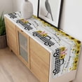 thumbnail image 4 of Sunflowers Table Runner - 48 Inch Long, Kitchen Dining Table Runner Dresser Scarves, Spring Botanical Truck Pig Wooden Grain Farmhouse Decor for Coffee Tables Wedding Party Banquet, 4 of 8