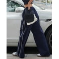 thumbnail image 2 of Women's Parachute Pants Baggy Elasitc Waist Relaxed Y2K Track Pant Trousers, 2 of 14