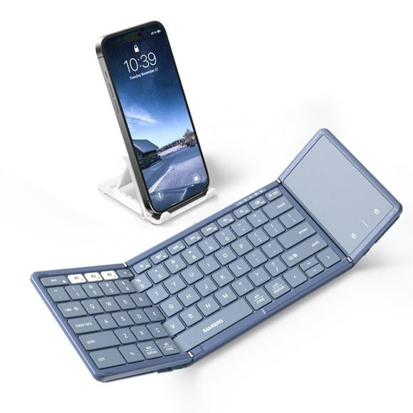 Teclado Bluetooth Samsers plegable con panel táctil de tamaño completo