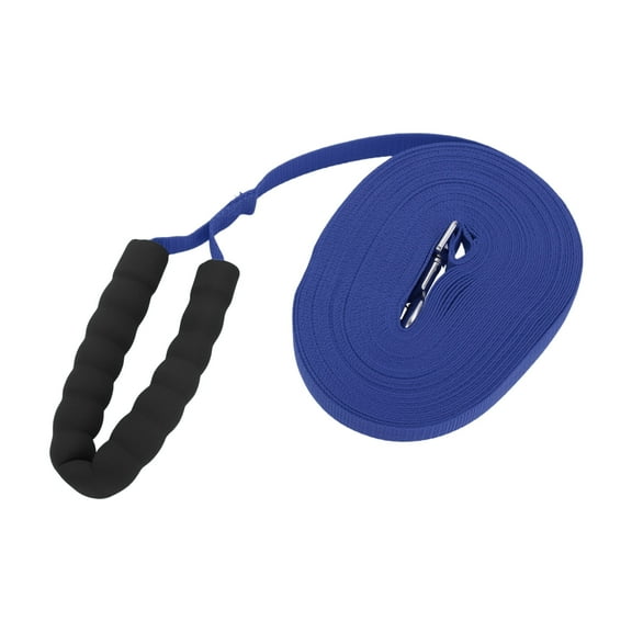 Training Dog Leash 49.2ft Long Puppy Leashes with Foam Handle for Small Medium Dogs Puppy Blue