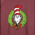 thumbnail image 3 of The Cat in the Hat - Cat Wreath - Women's Raglan Graphic T-Shirt, 3 of 5