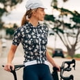 thumbnail image 4 of Cafe Du Cycliste - Maillot de ciclismo para mujer, ropa de verano para bicicleta de montaña, maillot de ciclismo de manga corta para equipo de ciclismo de montaña 2022, 4 of 5