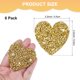 thumbnail image 3 of Uxcell 6-Pack Parches de Corazón de Strass para Planchar de 5.5cm Adhesivos Dorados para DIY/Ropa/Zapatos/Bolsas, 3 of 7