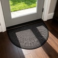 thumbnail image 2 of Partheme Door Mat Outdoor Indoor Entrance Doormat-Semicircular Durable Non Slip Front Door Mat for Outside Inside Entry Entryway Dirt Trapper for Muddy Paws and Shoes, C, 2 of 6