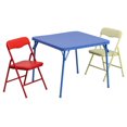 thumbnail image 1 of Kids Colorful 3 Piece Folding Table and Chair Set, 1 of 8
