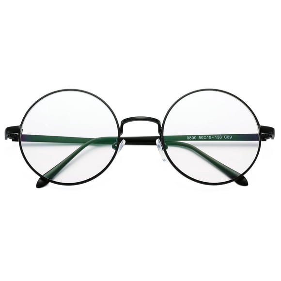 Gafas Pro Acme Retro con montura redonda de metal, color azul, bloqueo de luz