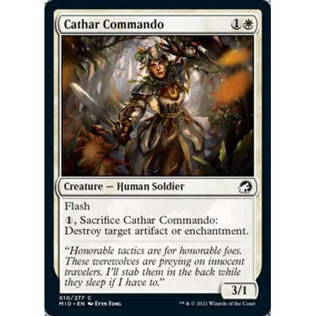 MtG Innistrad: Midnight Hunt Common Cathar Commando #10