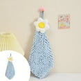 thumbnail image 1 of Absorbent Hand Towels for Kitchen and Bathroom - Soft Loop Hanging Flower Towels Versatile Hand Bath Towels for Daily Use, 1 of 3