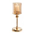 thumbnail image 2 of KGJQ Glass Candle Holder, European Style Pillar Candle Holder, Metal Tall Candlestick for Pillar Candles And Tealights, Romantic Table Centerpiece for Wedding Party Home Decor, 2 of 8