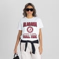 thumbnail image 4 of Women's Gameday Couture White Alabama Crimson Tide All-Time Classic Oversized Flowy T-Shirt, 4 of 5