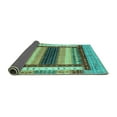 thumbnail image 2 of Ahgly Company Indoor Rectangle Abstract Turquoise Blue Modern Area Rugs, 2' x 3', 2 of 4