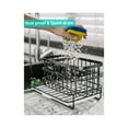 thumbnail image 7 of LEFEE Kitchen Organization for Sink,Sink Caddy for Brush,Sponge,Soap,Dish Soap Dispenser,Stianless Steel(Black), 7 of 7