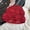 Red, variant on Women Boho Crochet Beanie Hat Lightweight Casual Summer Cap