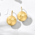 thumbnail image 4 of Ross-Simons 14kt Yellow Gold Hammered Disc Drop Earrings, Women's, Adult, 4 of 8