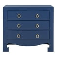 thumbnail image 5 of SAFAVIEH Dion Classic Solid 3 Drawer Chest, Lapis Blue/Gold Handles, 5 of 10
