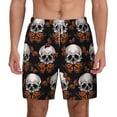 thumbnail image 3 of Uemuo Butterfly Skull Pattern Mens Swim Trunks Quick Dry Board Shorts with Mesh Lining, Stretch Beach Shorts Quick Dry No-Chafing Board Shorts-Large, 3 of 9