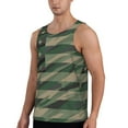 thumbnail image 2 of Lsque Jungle Green Camo USA Flag Pattern Mens Tank Tops Muscle Athletic Quick Dry Sleeveless Workout Fitness T Shirts Beach Tank Top, Loose-fit Sleeveless Shirt for Men-Small, 2 of 7