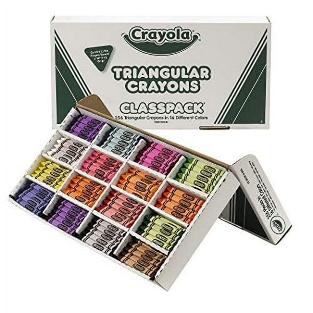 Crayones triangulares Crayola 256 unidades
